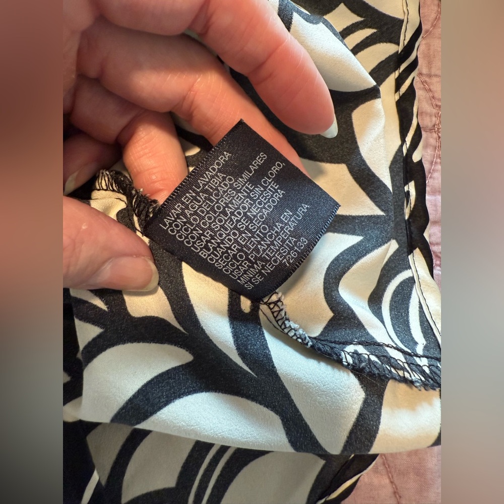 Mixit Black and White Patterned Button Down Shirt - Picture 14 of 14
